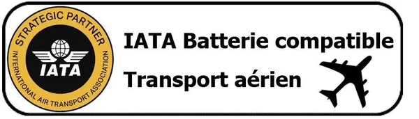 Batterie compatible transport aérien IATA