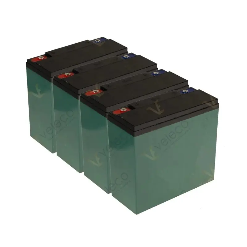Batterie plomb 4 x 12 V, 48 V 20 Ah, incluse avec le scooter Veleco Draco