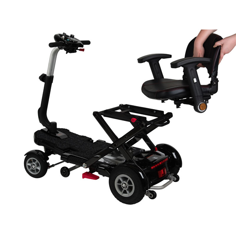 Démontage du siège amovible du scooter Bobby Deluxe Carbon