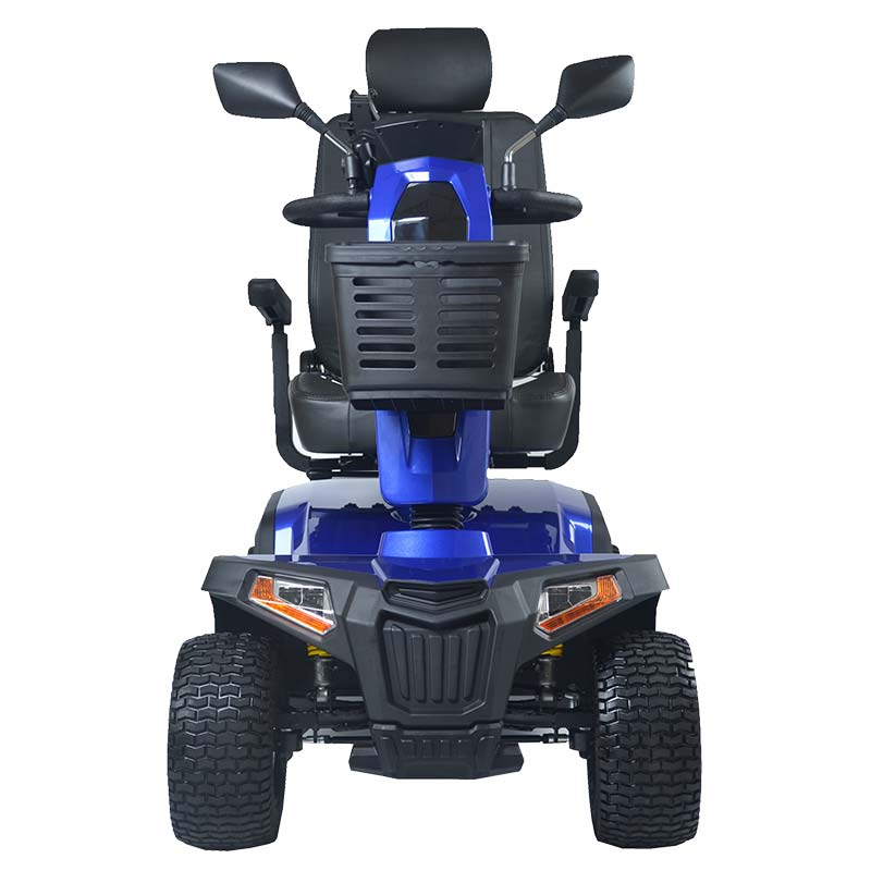 Scooter Danubio bleu vu de face