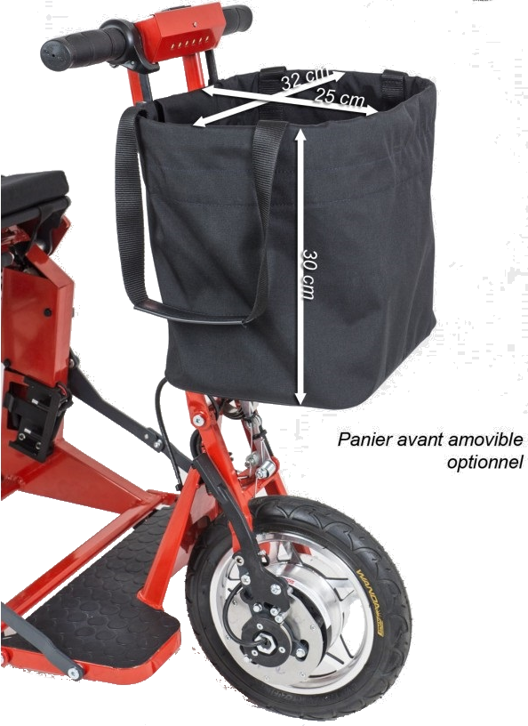 Panier avant amovible pour scooter Di Blasi R30