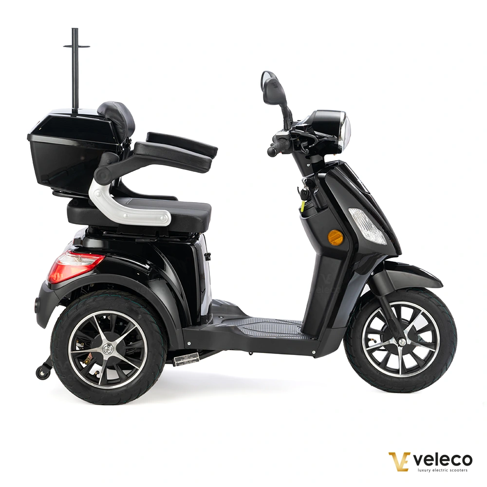 Scooter Veleco Draco noir, vue 4
