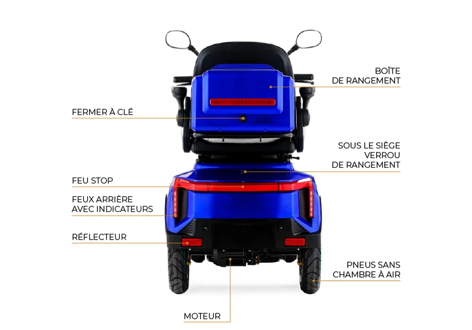 Veleco Gravis - Caracteristiques vue arriere