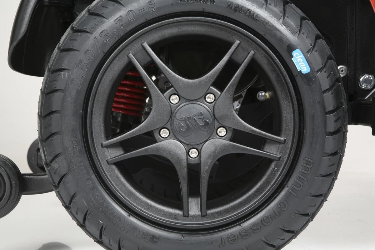 Roue, pneu et suspension du Mini Crosser
