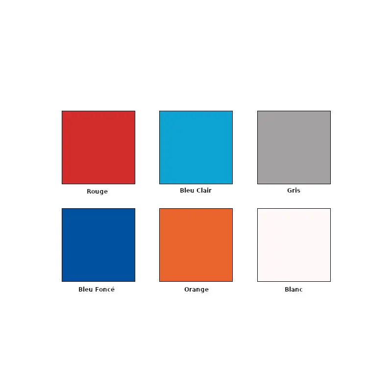 Nuancier des coloris Minim X4