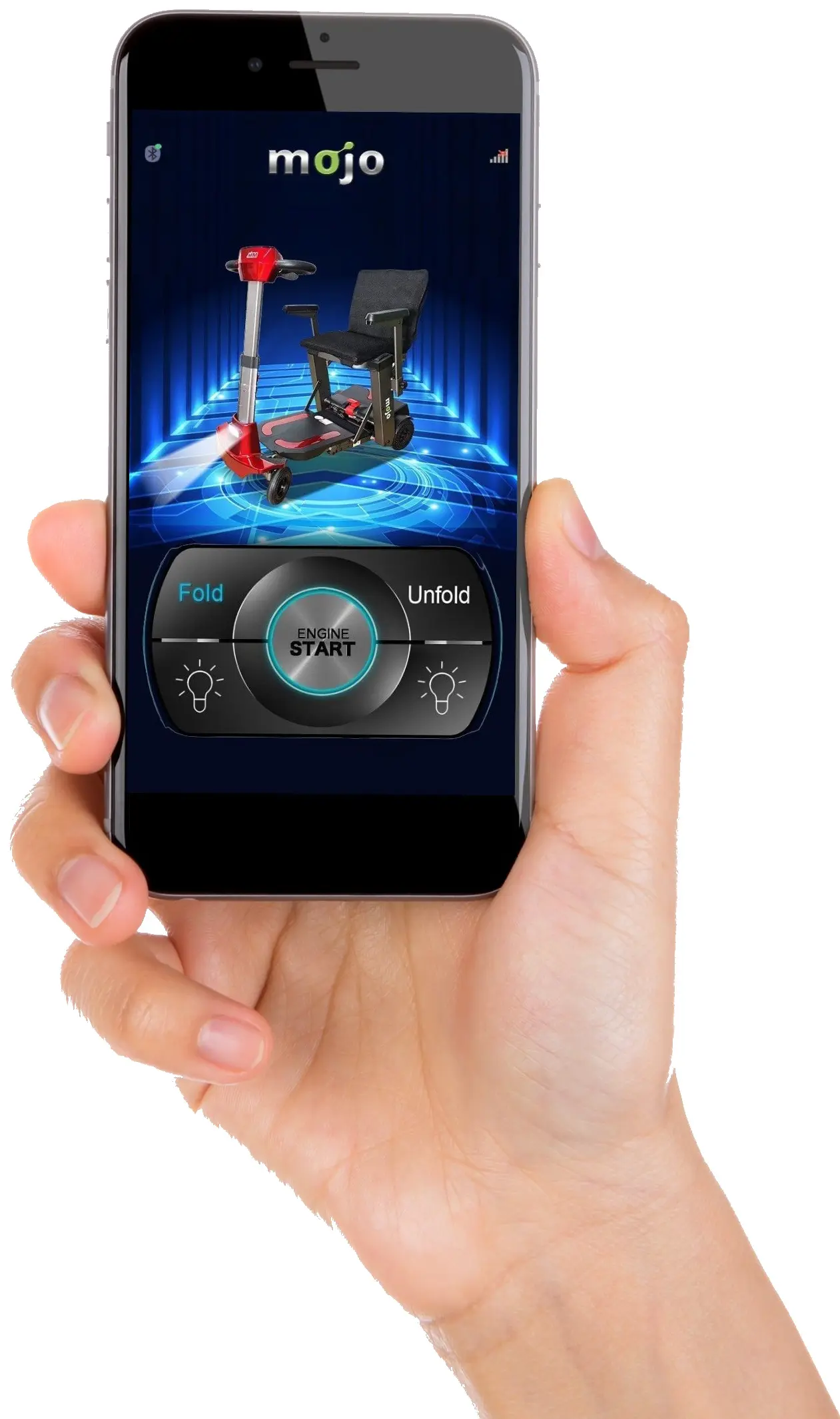 Application smartphone de pliage du MOJO Lit