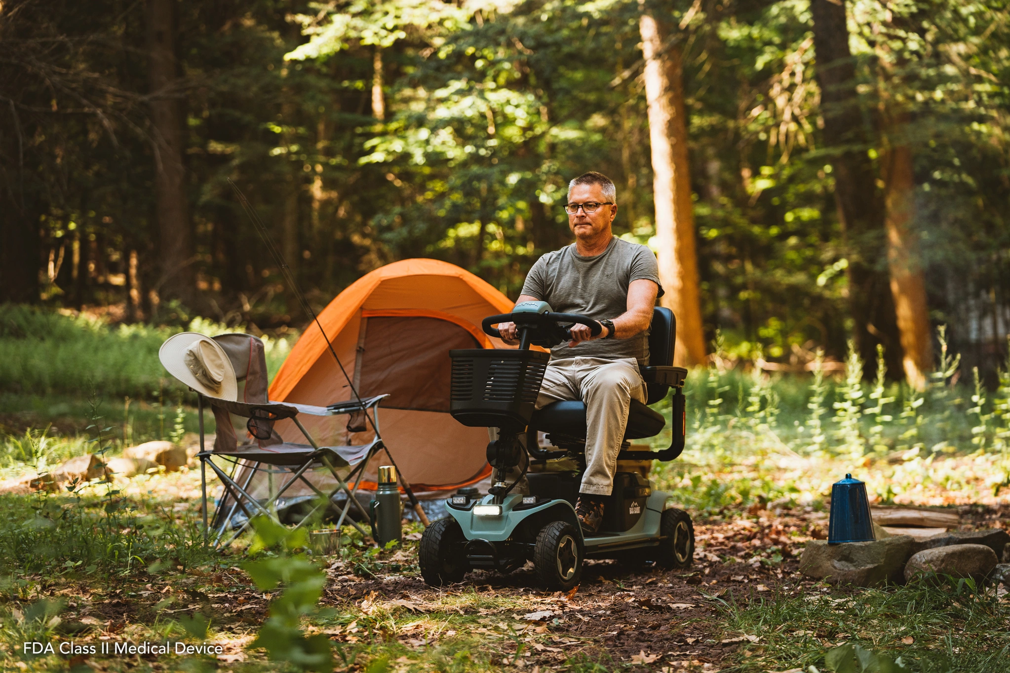 Bandit en camping foret, baroudeur