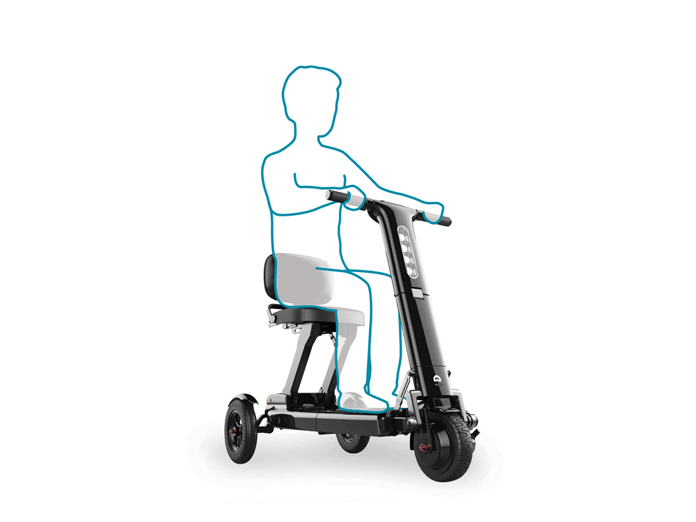 Conduite du scooter électrique 3 roues Relync R1