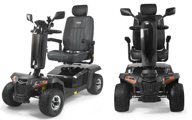 Scooter électrique tout-terrain Veleco Sharpy Pro en gris anthracite