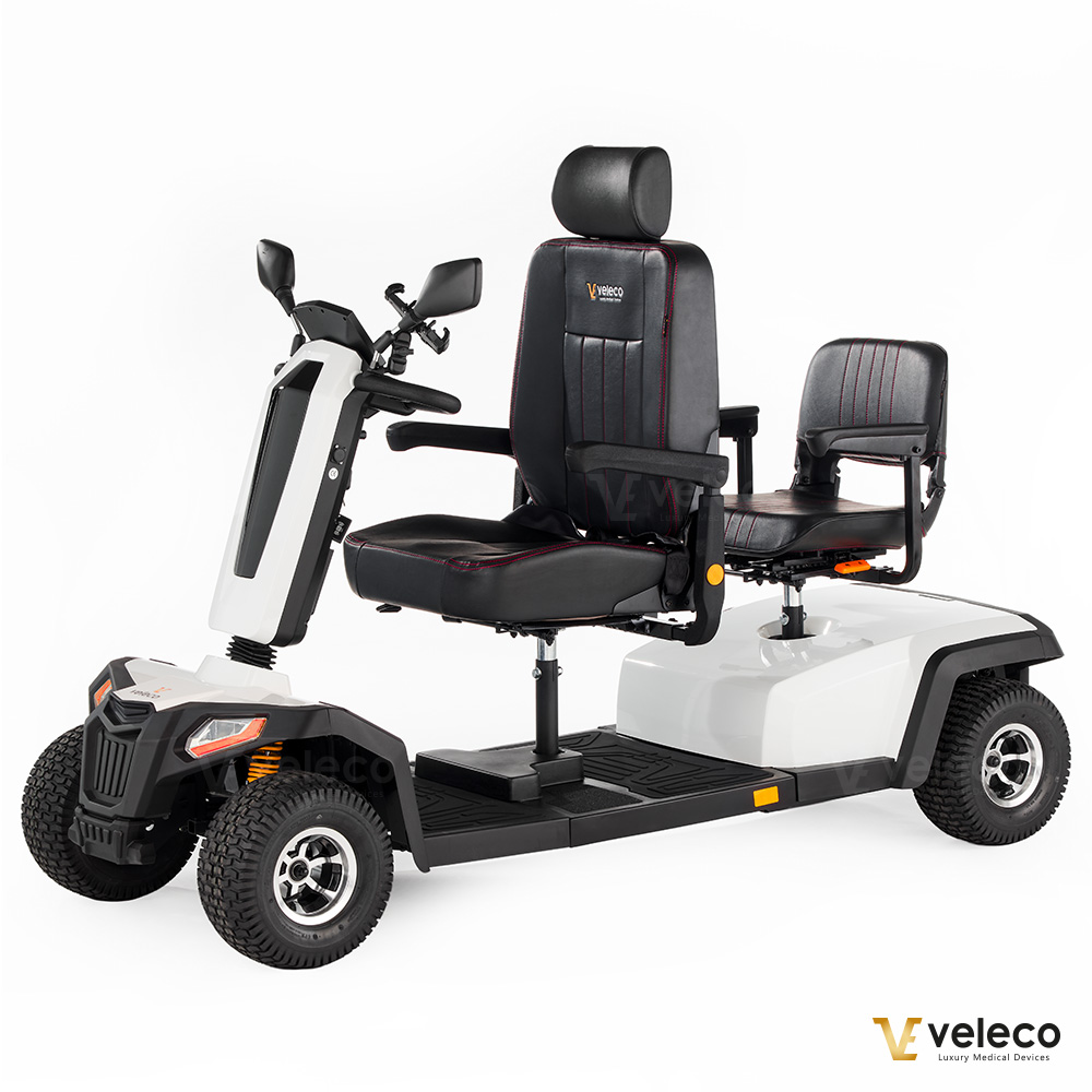 Scooter électrique Veleco Sharpy Twin Noir, 4 roues