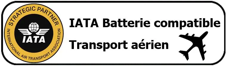 IATA Batterie compatible transport aérien