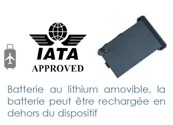 Scooter ERGO SWIFTY avec sa batterie conforme au transport aérien IATA