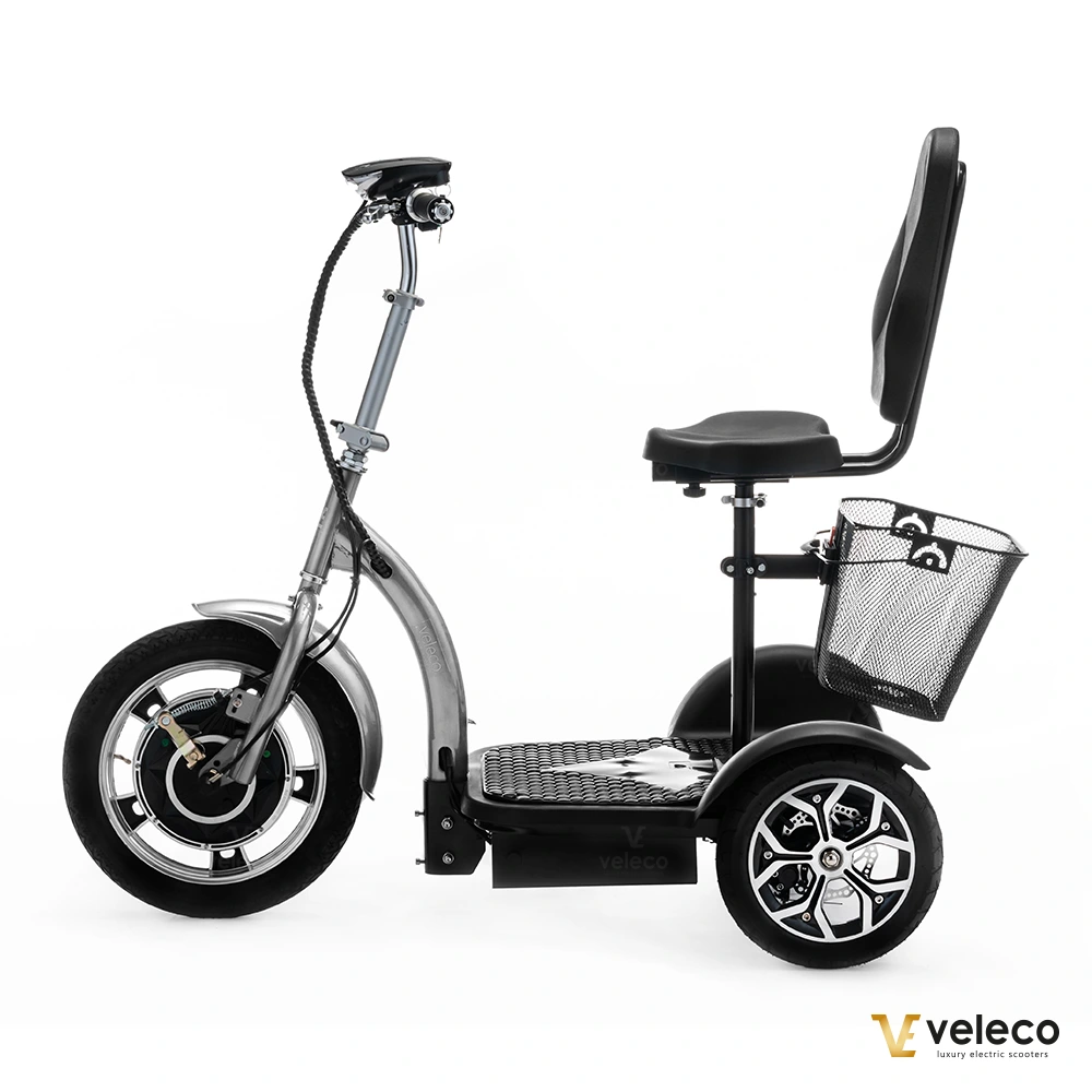 Scooter Veleco ZT16 gris, vue 4