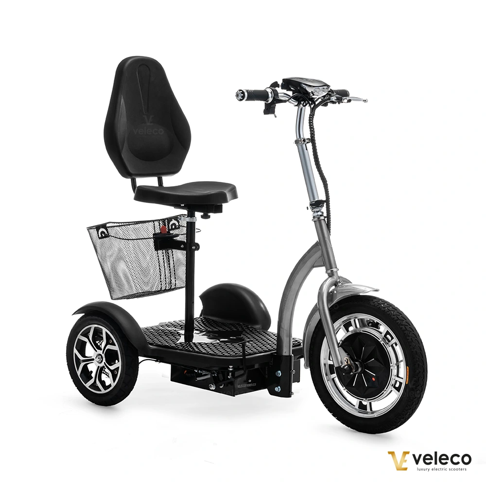 Scooter Veleco ZT16 gris, vue 3